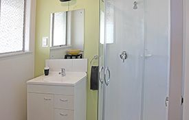 1-bedroom apartment - bathroom shower